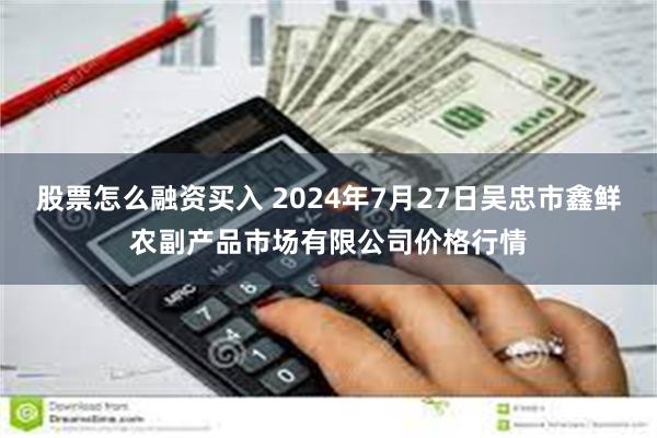 股票怎么融资买入 2024年7月27日吴忠市鑫鲜农副产品市场有限公司价格行情