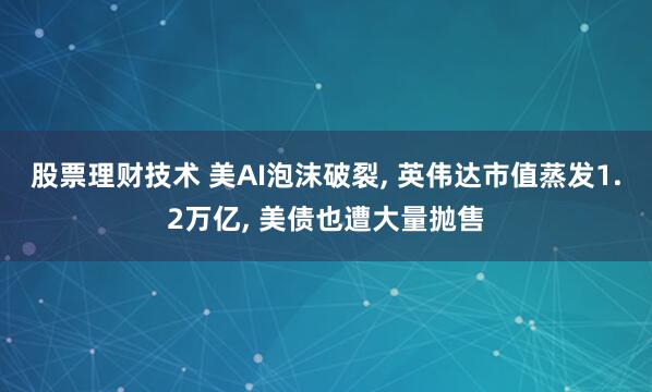 股票理财技术 美AI泡沫破裂, 英伟达市值蒸发1.2万亿, 美债也遭大量抛售